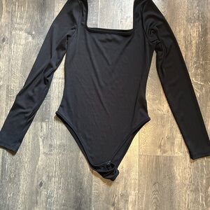 Black Long Sleeve Bodysuit